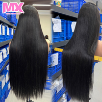 Perruque frontale HD sans colle, perruque en dentelle HD complète, perruque en cheveux indiens vierges bruts alignés sur les cuticules, perruque en cheveux humains 100 % non traités avec dentelle complète 360