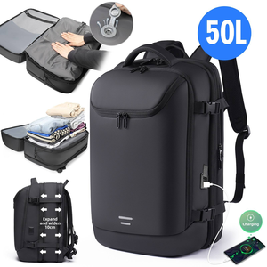 Men's Large Capacity Expandable Travel Backpack Multifunctional <b>Vacuum</b> Seal Compression Laptop <b>Bag</b> Polyester air Backpack - Product Image 2