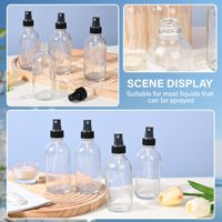 Botol Semprot Kaca Persegi Panjang Transparan Mocpack GB-001 2 oz dengan Pompa Semprot Kabut Halus, Cetak Sablon, Lapisan UV, dan Finishing Frosting Emas