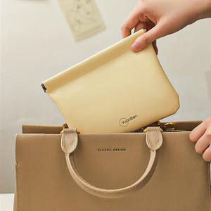 Sac cosmétique YuanBen, petit organiseur multifonction en PU pour le voyage, le maquillage et les câbles, avec fermeture à clip à ressort - Product Image 1