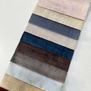Échantillon gratuit 100% polyester Holland Velvet 260 GSM résistant à la déchirure résistant à l'eau colle gaufré chaîne tricoté rideau tissu canapé - Product Image 5