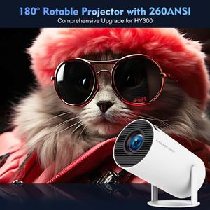 โปรเจคเตอร์รุ่นใหม่ HD 720P Mini Android 14 รองรับ 8K ความสว่าง 260 Ansi Lumen เทคโนโลยี LED LCD ใช้งานได้นาน 50000 ชั่วโมง - Product Image 2