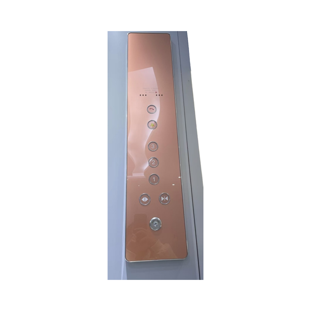 Villa Home Wall Mounted Acrylic Glass Elevator Lift  LOP Glass Button
