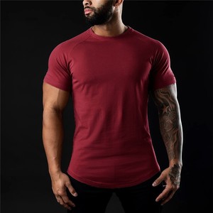 Custom 180 Gramos Fitness Ropa Spandex Muscle Moda Algodón/Poliéster Correr Entrenamiento Hombres Gimnasio Deporte Camisetas personalizadas - Product Image 4