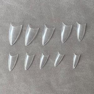 Nuovo arrivo punta per unghie a forma di <span class=keywords><strong>mandorla</strong></span> media mezza copertura lunghe unghie artificiali - Product Image 2