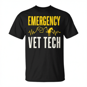Camiseta de técnico veterinario de emergencia para cuidados críticos - Product Image 2