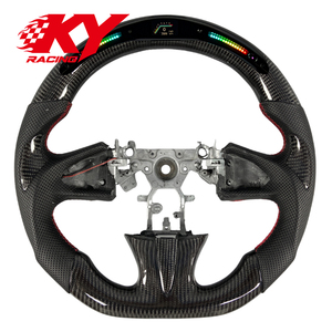 Accessoires de voiture pour Infiniti Q50 Q50S QX50 Q50L Q60 Q60S, volant en fibre de carbone avec affichage LED du régime moteur - Product Image 1
