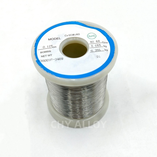 Electrical Nichrome Alloy Resistance Wire 0.1mm Cr20ni80 Heating Wire Ni80cr20 80 Nichrome Wire