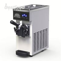 Machine à glace molle de table en acier inoxydable à une seule buse, petite et très demandée