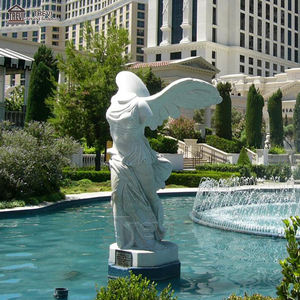 Célèbre Sculpture de jardin en pierre grande Statue en marbre sculpté <span class=keywords><strong>victoire</strong></span> ailée de samotrace - Product Image 3