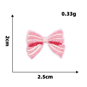 Belle Mini arc flèche musique argent fleur auto-adhésif fer sur support brodé petits patchs pour vêtements sac porte-clés - Product Image 3