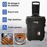 Nouvelle machine de nettoyage au laser pulsé portable de 100W-500W pour l'élimination de la rouille, de la peinture et des graffitis sur les moules métalliques, les pièces automobiles