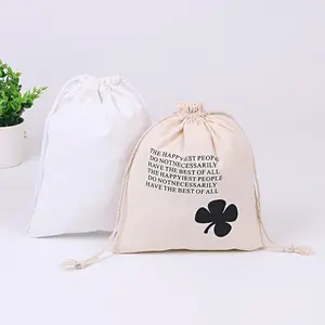 Small Pouch Bag Cotton Drawstring Bag Cotton Cloth Bag Canvas