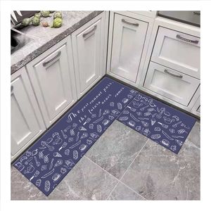 Juego de alfombrillas antideslizantes de cocina con diseño de rompecabezas moderno, alfombrilla de pie lavable tejida de PVC y poliéster acolchada para uso en baño y oficina - Product Image 6
