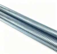 Blue White Zinc Plated Full Threaded Rod Metric M6-M20 Grade4.8 All Thread Stud Bar