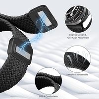 Tali jam tangan pintar Samsung Galaxy Watch 7, gelang tali jam kepang nilon baru untuk Samsung Galaxy Watch 7 Ultra Sport 47mm