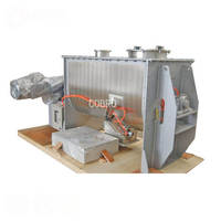 Mélangeur à ruban automatique en acier inoxydable 100kg/200kg/300kg avec moteur et engrenage, mélangeur horizontal pour le mélange de poudres