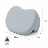 Coussin de soutien ergonomique pour le bureau, correcteur de posture inclinable à gravité zéro, en mousse PU imperméable et autonettoyante sans couture