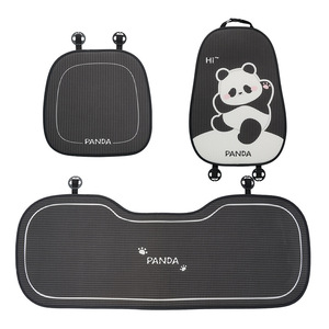 Panda Car Seat Cushion Mesh Fabric Honeycomb Design All Season Decorative Ventilation Edge Binding 3-4 Piece Set - Product Image 5