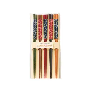Японские Оптовые портативные многоразовые деревянные палочки для еды для хранения