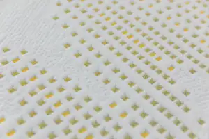 Tek jakarlı % 100 Polyester triko örme kapitone dokuma yatak kumaşı