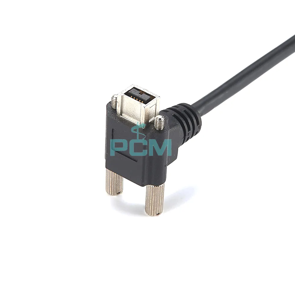 Kabel Firewire 9 Pin IEEE 1394 untuk Penglihatan Mesin dan Kamera Industri