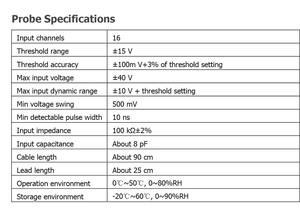 RIGOL RPL1116 16CH Sonda Lógica Ativa Sonda Analisador Lógico para Osciloscópios MSO1000Z - Product Image 2
