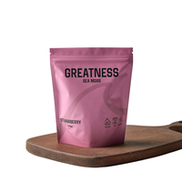 Pochette souple en plastique pour poudre de matcha latte avec structure alimentaire sécurisée et imperméable