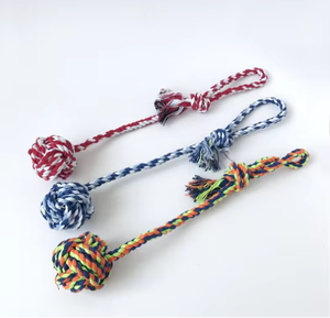 เชือกดัมเบลของเล่นสำหรับสัตว์เลี้ยงเชือกคอตตอนของเล่นสำหรับสัตว์เลี้ยงแข็งแรงทนทานแบบกำหนดเองไม่สามารถทำลายได้ - Product Image 5