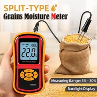 Humidimètre numérique portable à broches avec écran LCD rétroéclairé pour le maïs, les haricots et le stockage des céréales