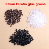 Pegamento para Uñas de Queratina en Forma de U, Color Negro, Marrón, Ámbar y Blanco, para Extensiones de Cabello con Cápsulas de Queratina