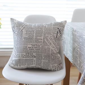 2025 américain <span class=keywords><strong>pays</strong></span> Style créatif <span class=keywords><strong>journal</strong></span> 100% coton lin nappe Photo accessoires usage domestique en gros - Product Image 4