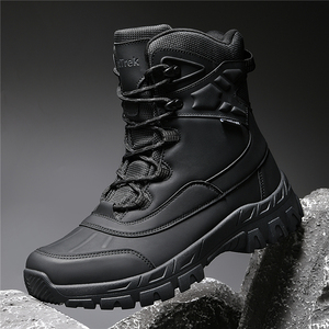 High Quality Heightened Elastic Outdoor HikiShoes Cross-country Non-slip Jogging Lightweight Cushioning Waterproof Hiking <b>Boots</b> - Product Image 1
