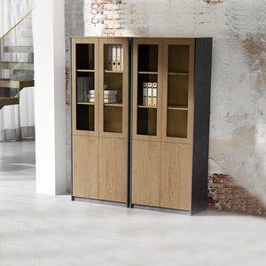 6.5ft alta Post-moderna per la casa in legno ufficio armadio libreria armadio modulare - Product Image 5