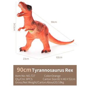 Jinming 90CM Dinosaure en vinyle rembourrage en coton doux Dinosaure <span class=keywords><strong>T</strong></span>-<span class=keywords><strong>Rex</strong></span> géant simulé <span class=keywords><strong>Jouet</strong></span> avec son et lumière - Product Image 3