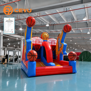 Ceyu Jeu de basket-ball gonflable commercial, Défi de tir au basket-ball à double panier, Vente directe usine, Événement extérieur, Taille personnalisée - Product Image 2