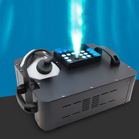 Machine à fumée électrique 1500W avec LED RGB, télécommande, jet vertical pour fêtes, spectacles, mariages, concerts