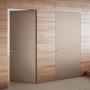 Puerta Invisible para Dormitorio con Interior Blanco, Puerta Oculta de Fábrica, Perfil de Aluminio - Product Image 1