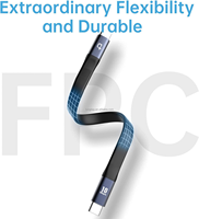 Cable de Alimentación Tipo C, Cable de Datos 8K, 40 Gbps, 3.1 Gen 2, USB C, Flexible, con Blindaje Trenzado, Carga Rápida PD