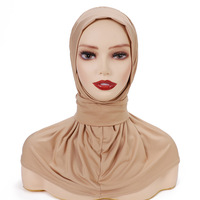 Alta calidad 2023 más nuevo Malasia pulóver gorra mujer liso debajo de la bufanda Islam envoltura turbante sombrero interior Hijabs musulmán gorro Bandanas