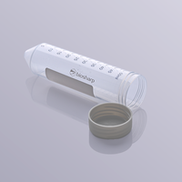 Tube à centrifuger de 50mL avec bouchon à vis à fond conique, tubes d'échantillons à bouchon gris (Biosharp)