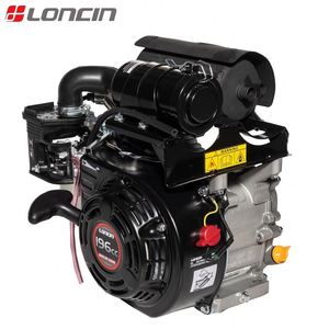 Motor de gasolina Loncin 168F-2H de 4 tiempos refrigerado por aire, apisonadora de un solo cilindro de 196 cc, arranque a patada, 6.5 HP, maquinaria de ingeniería - Product Image 1