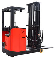 New Electric Stacker Forklift Reach Truck Lithium-Ion Battery AC Drive 1070mm Fork Length Seated Operation Restaurant Retail CQD