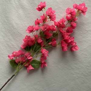 Fleurs en soie artificielles Bougainvillier, fleurs de prune triangulaires pour la décoration de mariage - Product Image 4