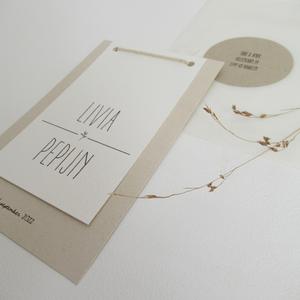 Tarjeta DE BODA sabia de papel de <span class=keywords><strong>dos</strong></span> <span class=keywords><strong>piezas</strong></span> holandesa antigua de lujo, Ahorre la fecha o cambie la fecha, invitaciones de boda Rústicas - Product Image 5