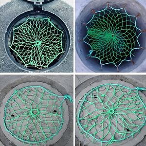 <span class=keywords><strong>Filet</strong></span> de <span class=keywords><strong>protection</strong></span> des puits d'égout <span class=keywords><strong>Filet</strong></span> de sécurité pour trou d'homme <span class=keywords><strong>Bassin</strong></span> de drainage Maille antichute Filets de couverture de trou d'homme résistants à la déchirure - Product Image 2