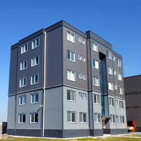 Bâtiment commercial préfabriqué en structure acier multi-étages pour bureaux et supermarchés