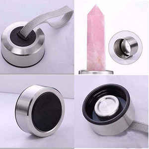 Cristaux infusés de 750ml Pierres de guérison Bouteille d'eau en verre transparente écologique unique - Product Image 4