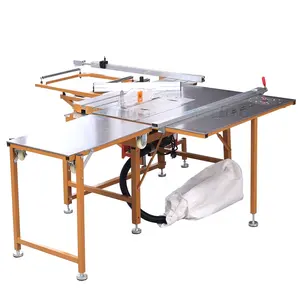 woodworking precision automatic high speed solid wood cutting horizontal sliding table saw woodworking