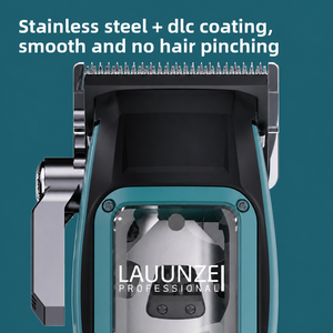 Laijunze Maglev Vector Motor 2600mAh DLC Blade Cordless Pro Hair Kit Rasoio <span class=keywords><strong>Barba</strong></span> <span class=keywords><strong>Uomo</strong></span> 3-in-1 per Uso Alberghiero con Ricarica - Product Image 3